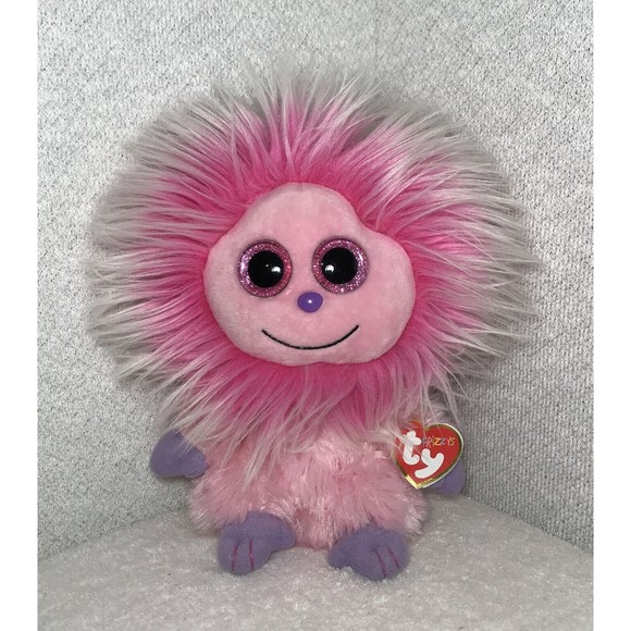 Ty Frizzys KINK Monster Pink/Purple 7" Plush Stuffed Animal Both Tags Attached - Picture 1 of 11
